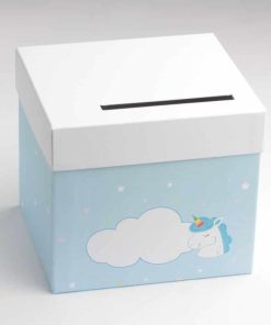 Urne Licorne bleu ciel