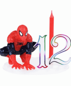 Bougie Spider-man avec les chiffres de 0 à 9