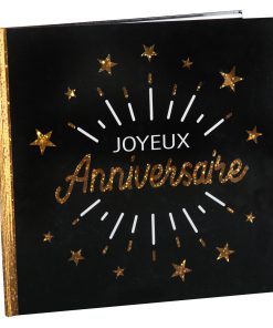 LIVRE D’OR ANNIVERSAIRE ETINCELANT OR