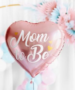 Ballon Cœur – « Mom to be » – Rose gold