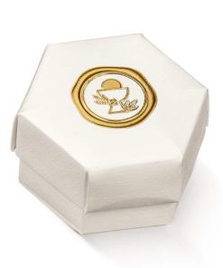 Boite à dragées – Calice Or – Hexagone – Lot de 10