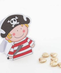 Boite à dragées pirate – Lot de 10 ballotins