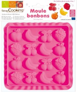 Moule silicone pour bonbons fruits et chocolat
