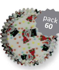 60 Caissettes bonhomme de neige PME