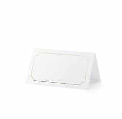 Marque-place cadre doré-Lot de 10